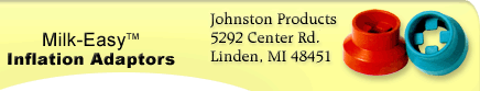 Inflation Adaptors - Johnson Products, 5292 Center Rd. Linden, MI 48451